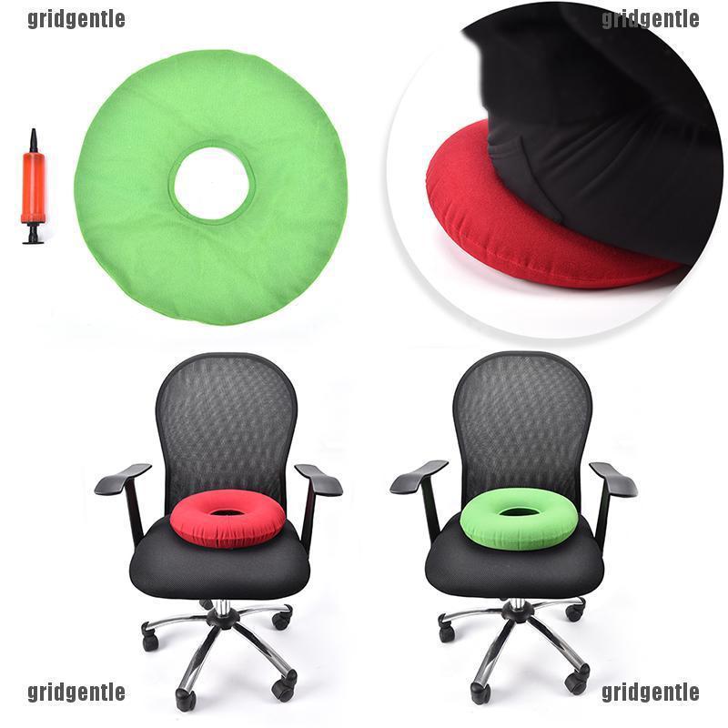 Set Bantal  Duduk  Bentuk Donat  Inflatable Bahan Karet Alas 