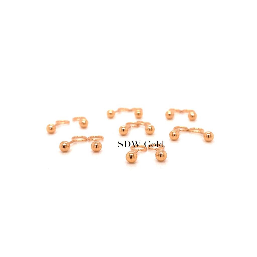 Anting Toge / End Loop Emas 17K - SDW Gold -