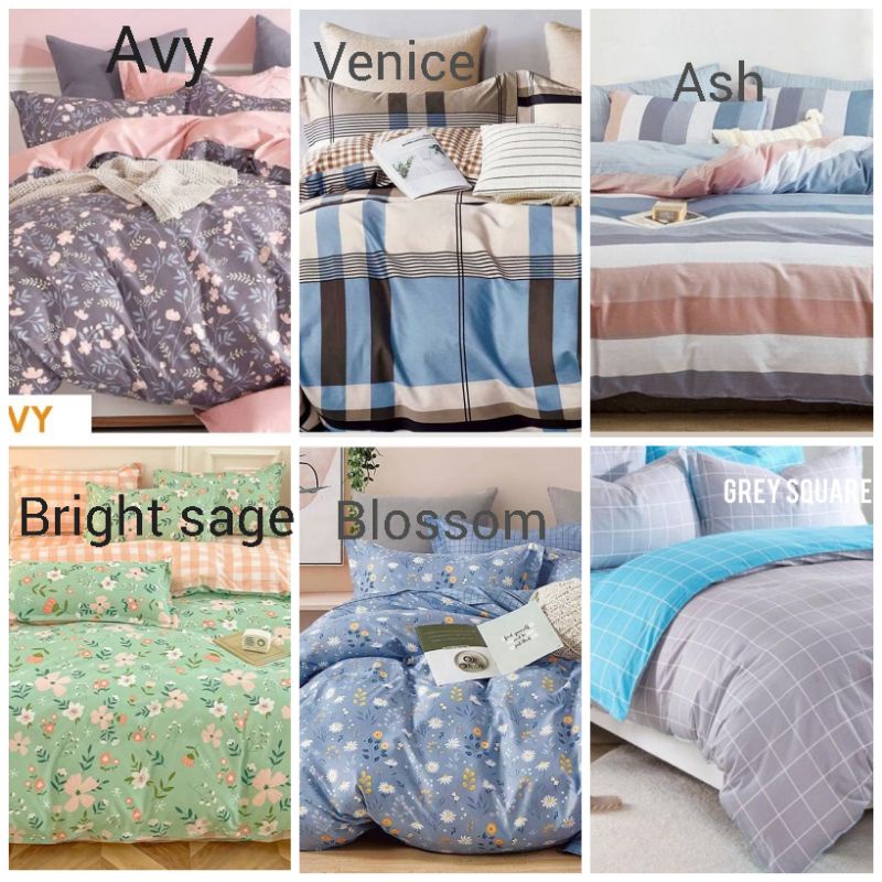 bedcover set + sprei katun lokal super premium