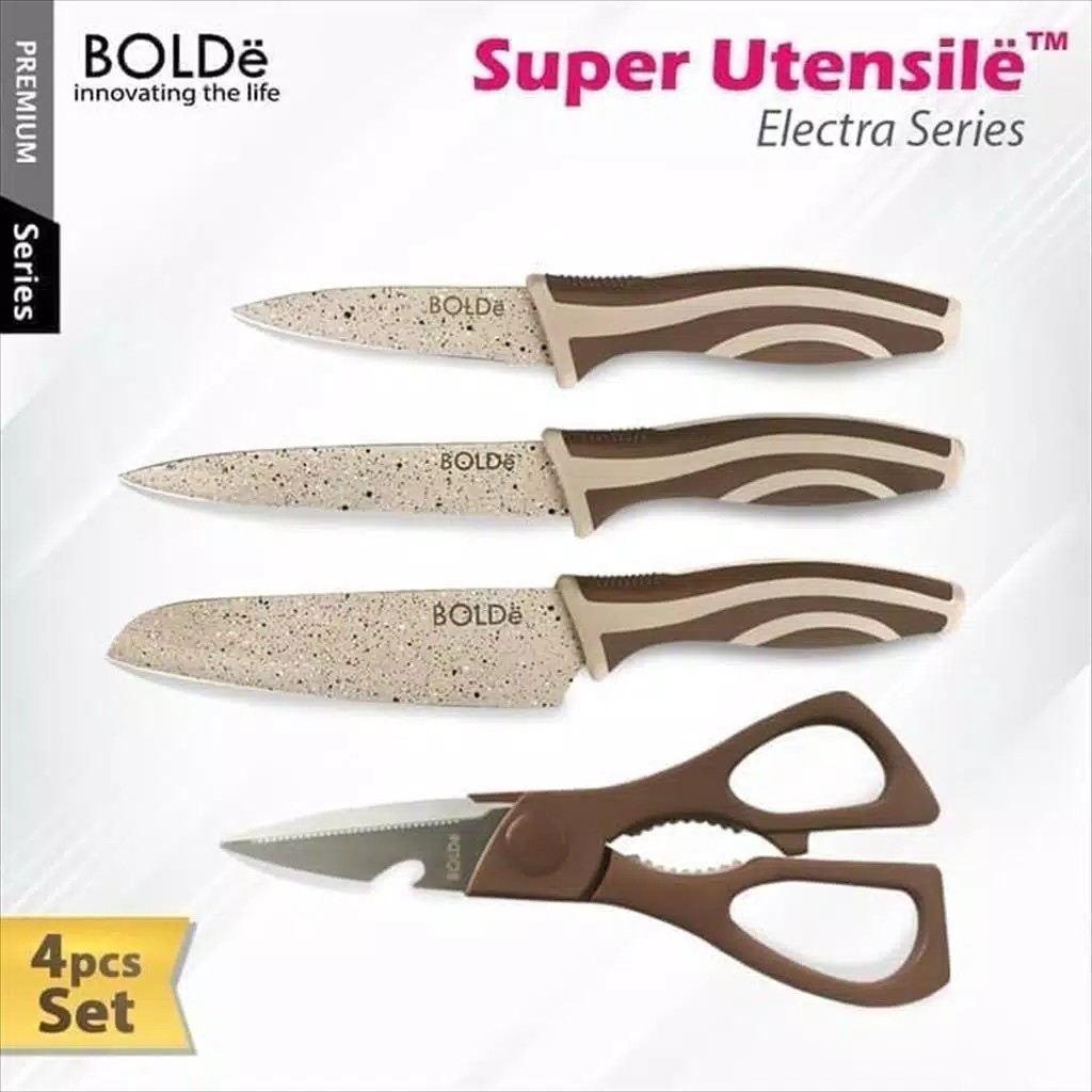 Bolde Super UTENSILE Pisau Set Electra series 4 pcs - Random