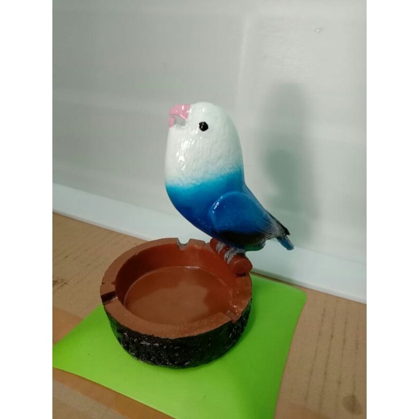 asbak burung lovebird, patungburung, asbaklb