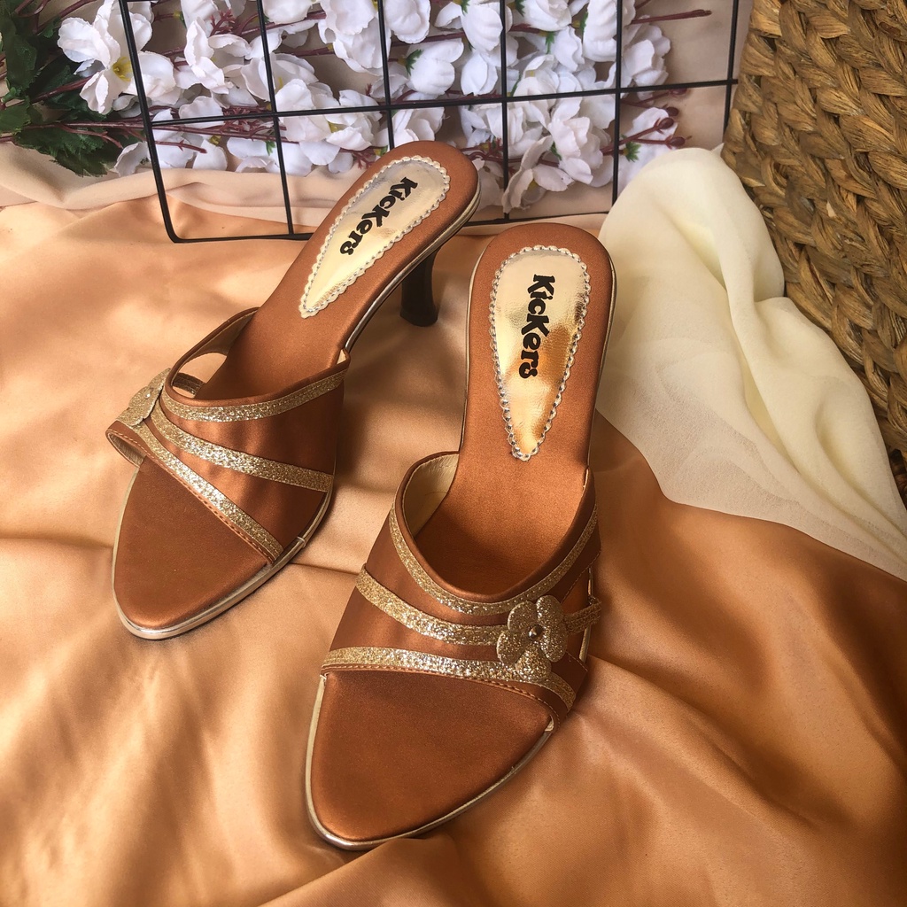 (HARGA PROMO=PACKING TANPA KARDUS) SANDAL HIGHHEELS NISSA 1 CEWEK RESEPSI HAK TINGGI 5CM  PEREMPUAN HEELS KERJA PESTA IBU  FEMINIM PESTA TERLARIS TERMURAH  WANITA GLITER LANCIP TERMURAH TERLARIS