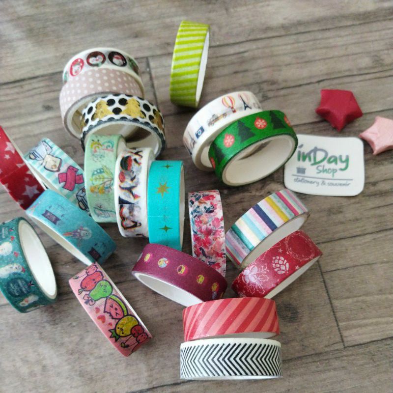 Washi Tape Besar (6pcs) | INDAY SHOP