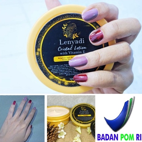 Handbody cristal lotion vit e lenyadi hb pemutih badan permanen (100ml)