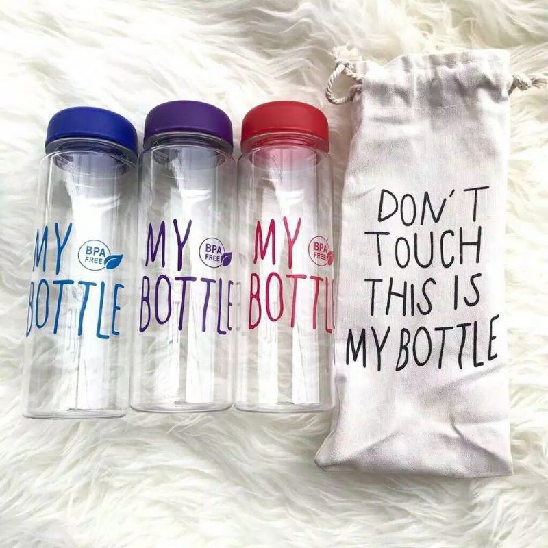 Medan Termurah/Anti pecah botol minum transparant My Bottle Free Pouch 500ML