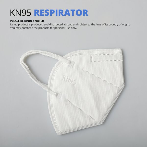 RC KN95 Masker 3ply Respirator Disposable Masker Medis 3D Mask Isi 1pcs