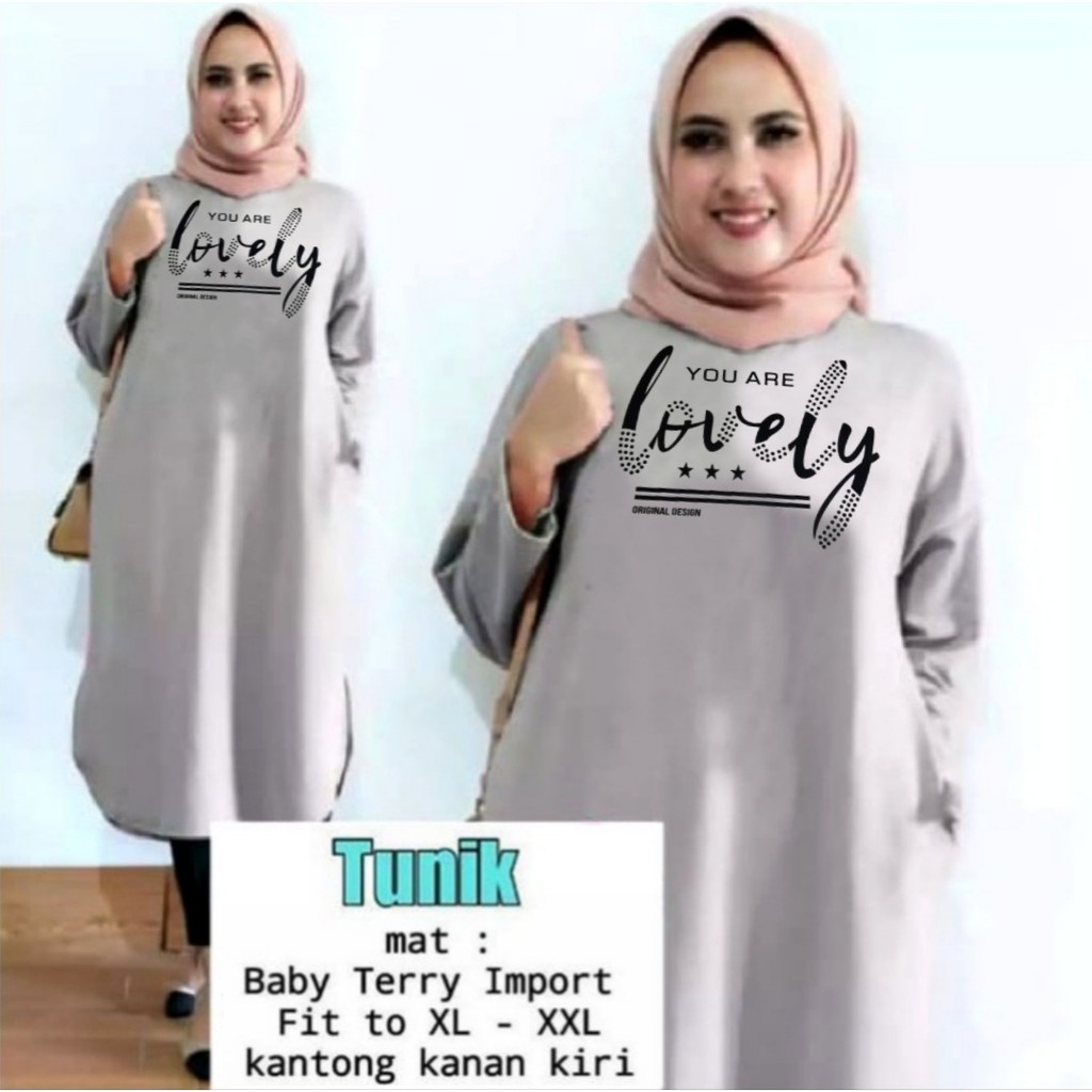 TnarFashion / COD / TUNIK LOVELY / TUNIK MAMACHI / FASHION WANITA / KANTONG KANAN KIRI / TERBARU