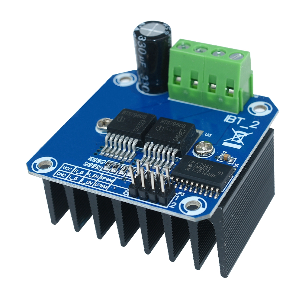 〖Factory Supplier/COD〗Motor Driver Semikonduktor bts7960b btn7960 43A H-Bridge PWM untuk Arduino