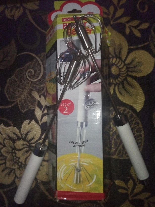 【beli 1 Gratis 1】 Better Beater Alat Pengocok Telur Manual (1 Box Isi 2pcs)