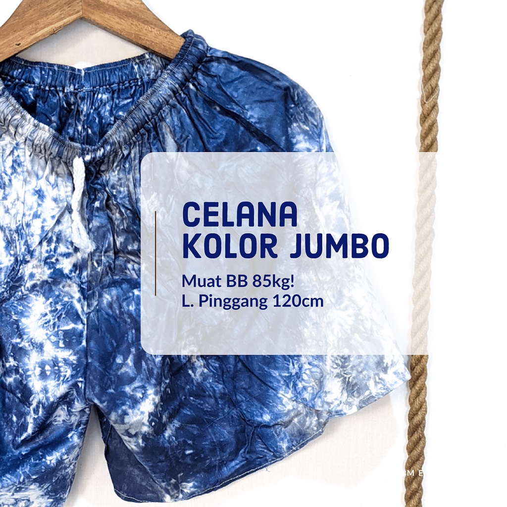 Celana Pendek Pria Jumbo Big Size XXL 80KG LP 120 Santai Boxer Laki Wanita Dewasa Kolor Koloran Bahan Katun adem dan nyaman Rayon Motif Celana Pantai Short Pants Hot Pants Distro Chino Jeans Levis Celana Tidur