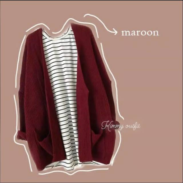 OVERSIZE CARDIGAN RAJUT / KIMMY OUTFIT