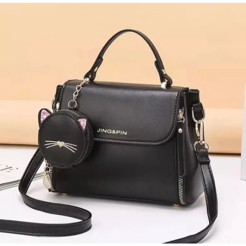 (GD021)Tas Selempang Wanita Elegan Set 2 in 1 Import/Tas Fashion Wanita Termurah