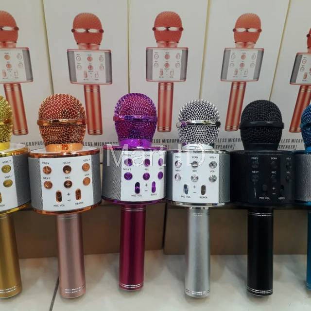 Mix Ws 858 Portabel Bluetooth Wireless - Mik ws 858 portabel- Mic bluetooth