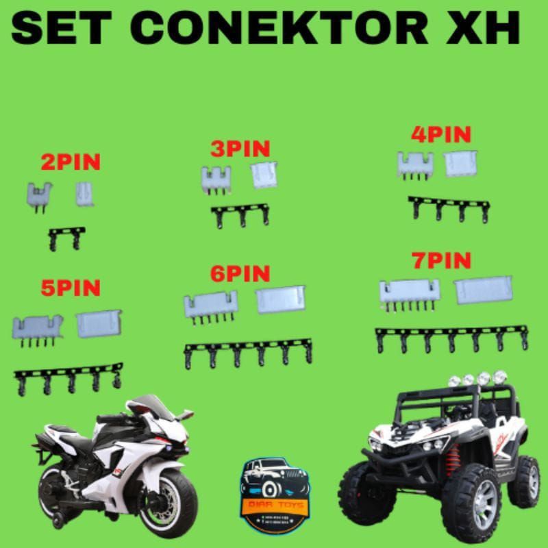 SET CONEKTOR XH MOBIL/MOTOR AKI MAINAN ANAK