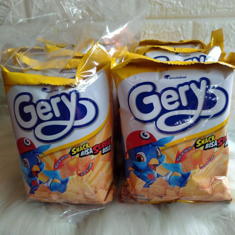 

Gery Snack Sereal Bantal Extrude keju - 1 box - 34 gram × 5 pcs