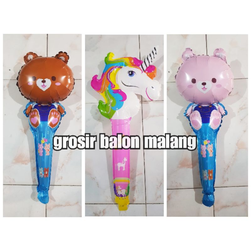 balon pentung tongkat souvenir unicorn beruang bear