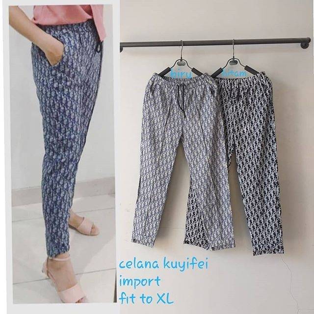 Celana import kuyifei motif Di**