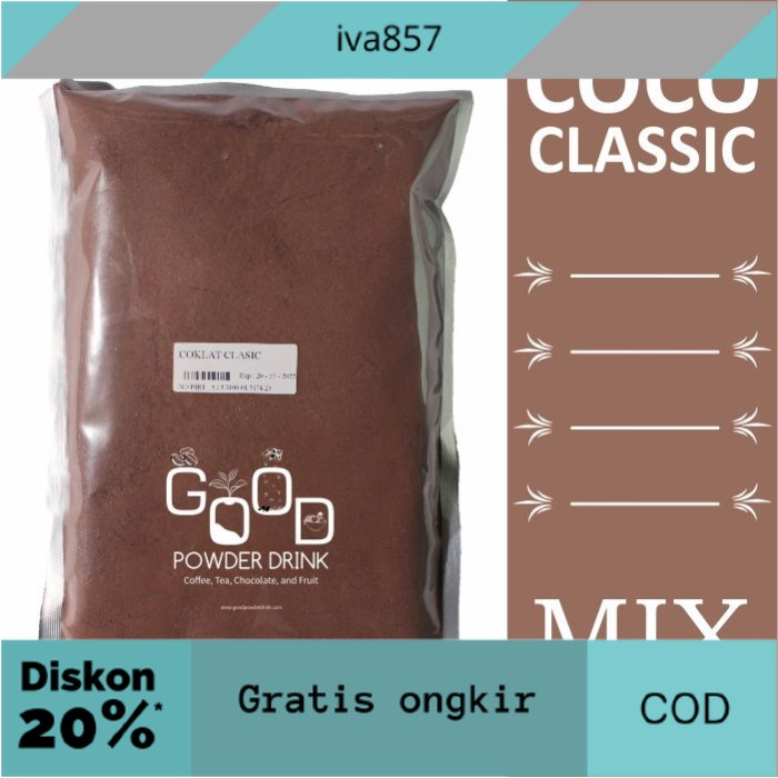 

PROMO Coco classic / Coklat klasik / Bubuk minuman coklat 1kg GRATIS ONGKIR