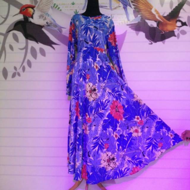 Gamis Syar'i Motif Bunga