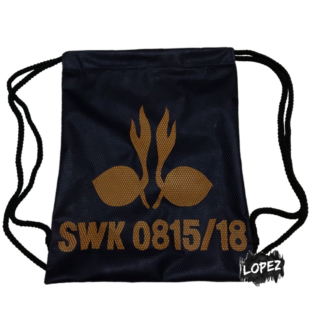 Tas Jaring Tunas Pramuka / Tas Ransel Lambang Pramuka / Draw String Bag Praja Muda Karana Lopez