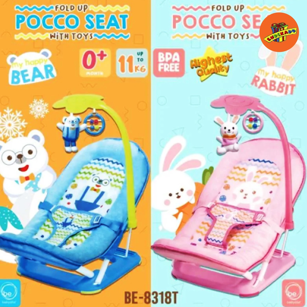 BABYELLE FOLD UP POCCO SEAT WITH  TOYS - Bouncher Bayi