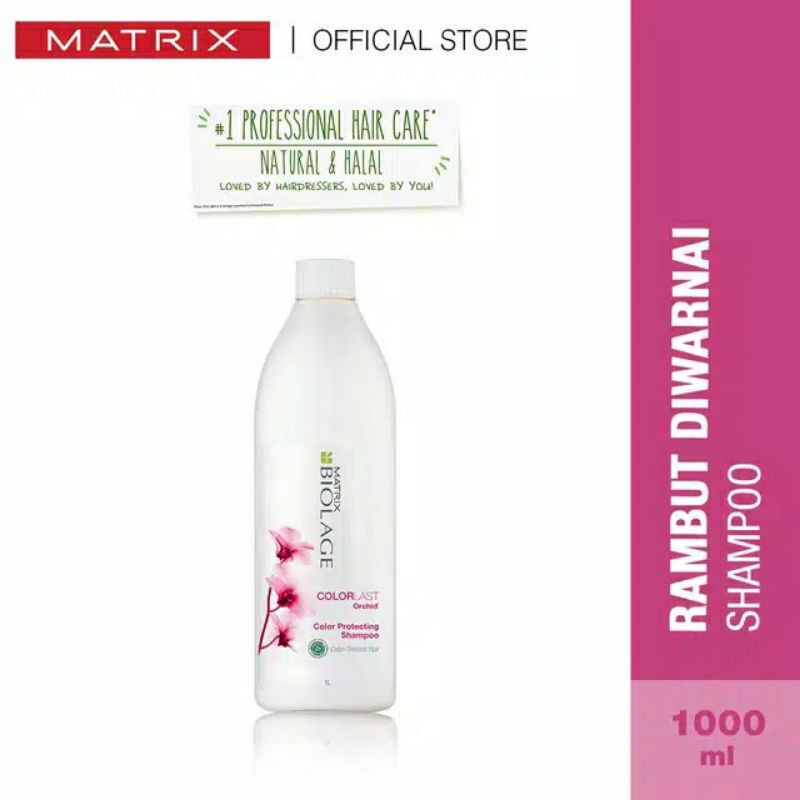 MATRIX SHAMPOO Biolage Colorlast 1000 mL / Shampoo Untuk Rambut Diwarnai