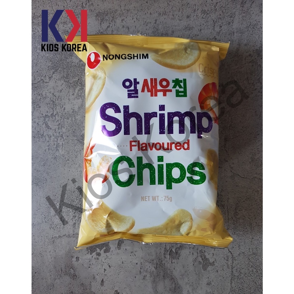 

Nongshim Shrimp Flavoured Chips 75gr - Snack Korea Rasa Udang