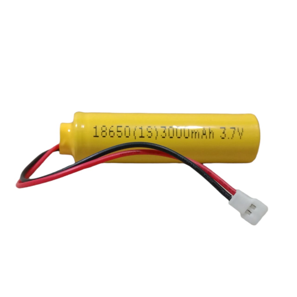 Baterai RC/ Baterai Pesawat Drone / Baterai Mainan RC Lainnya 1x 18650-1S 3000mAh 3.7V Protektor BMS 6A Konektor JST LOSI