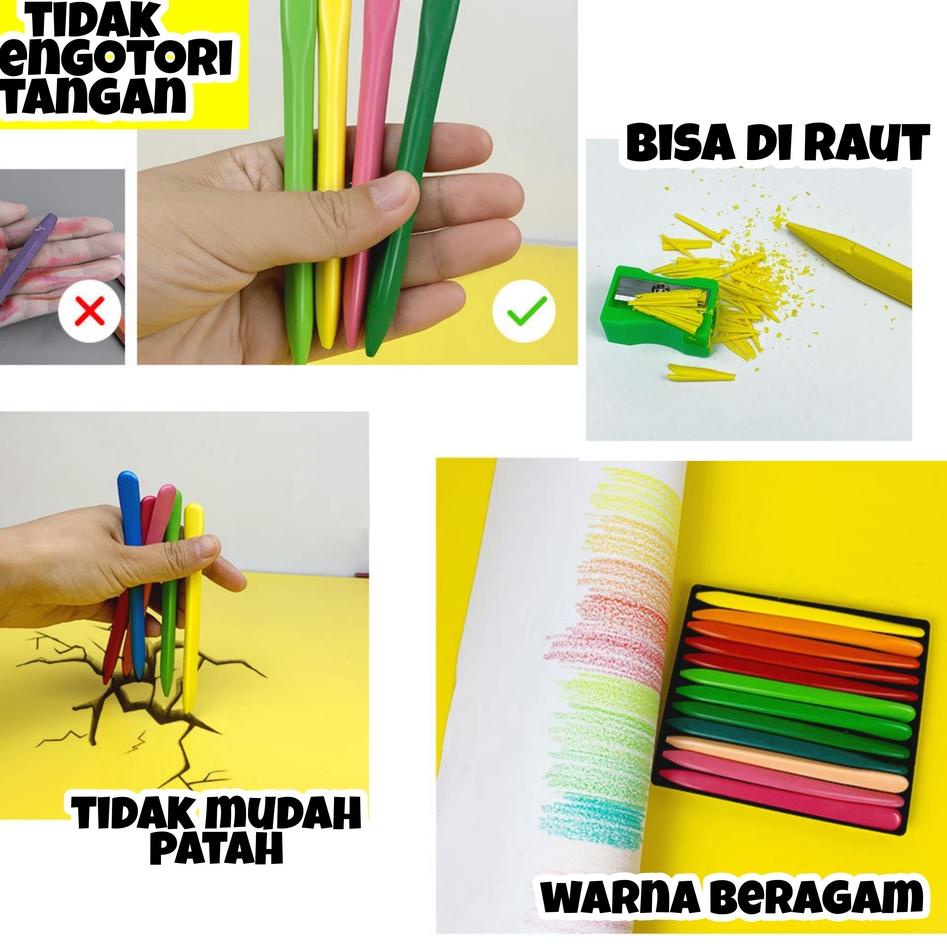 

CRAYON PLASTIK pensil warna plastik / alat menggambar mewarnai anak / Crayon oil patel / crayon warna / Crayon warna 24 warna / Crayon warna 12 warna / Crayon plastik 24 warna / Crayon warna 12 warna ,.