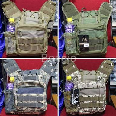 Best Promo! TAS SELEMPANG TACTICAL S155/MOTIF DESERT/POLOS COKLAT DAN HITAM/ACUPAT Sale!