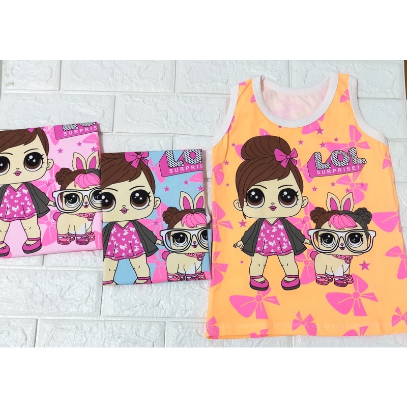 Singlet Anak Perempuan Fullprint Ecer Berkualitas / Tanktop / 1 pcs