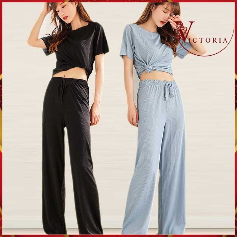 Victoria Baju Wanita Import Bercelana Panjang Casual 4046