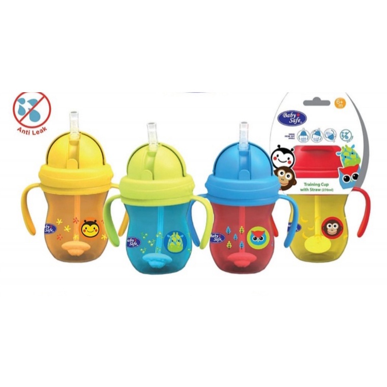 BABY SAFE TRAINING CUP BOTOL MINUM BAYI SEDOTAN TEMPAT MINUM GELAS DOT SIPPY CUP ANTI TUMPAH BABY- BAYI ONLINE SHOP