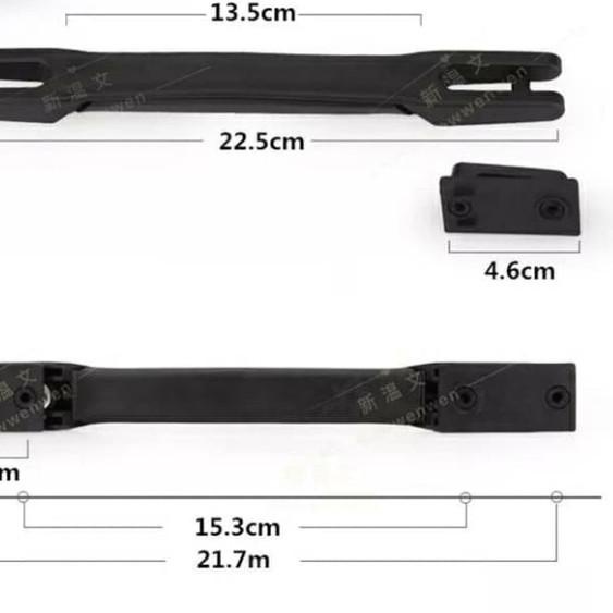 Handle Gagang Koper Karet Hitam