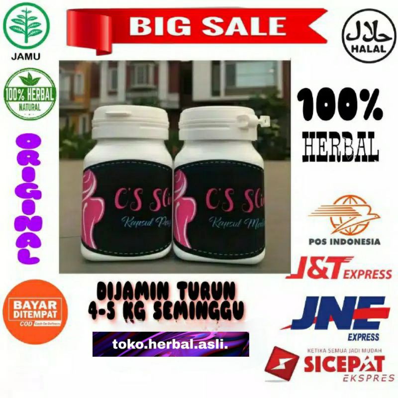 CS SLIM OBAT DIET HERBAL ORIGINAL OBAT PELANGSING ALAMI HERBAL ASLI