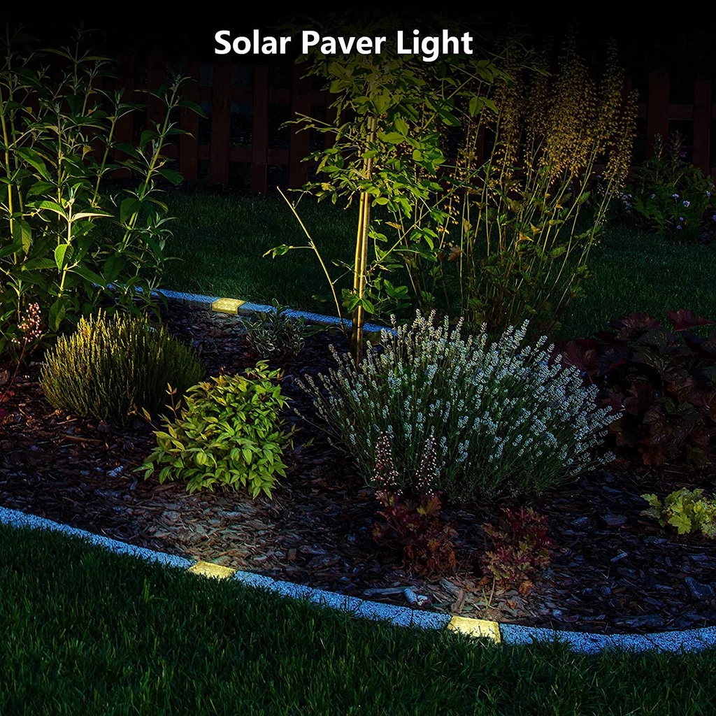 [Solar Brick Buried Square Ice Lights] [Outdoor Waterproof Paver Landscape Decorative Lamps] [Ice Cube Light for Garden, Pathway, Patio, Walkway, Courtyard]