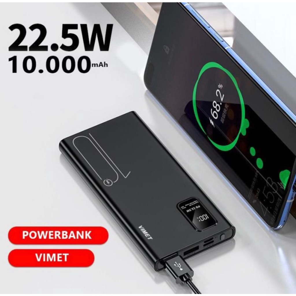Powerbank 10000mAh Fast Charging 22.5Watt Powerbank Portable NEW