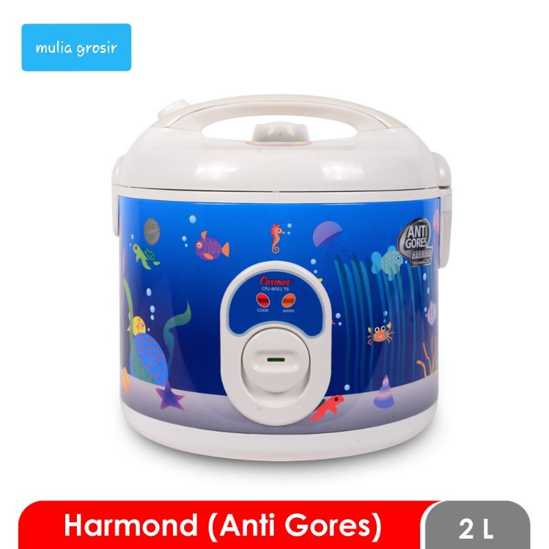 Magic Com Cosmos 2 Liter Harmond Anti Gores CRJ 6031 / Rice Cooker Cosmos / Penanak Nasi Cosmos