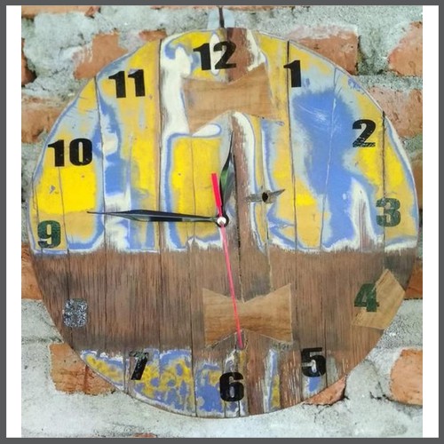 jam dinding kayu antik vintage