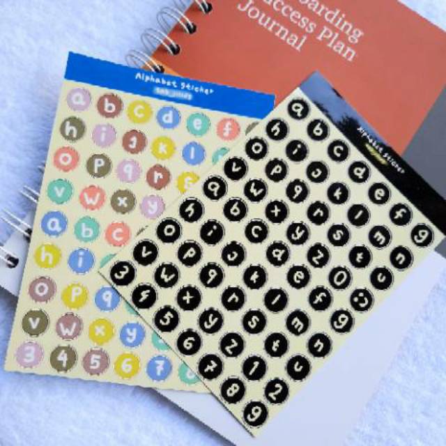 

Round and Cloud Alphabet sticker