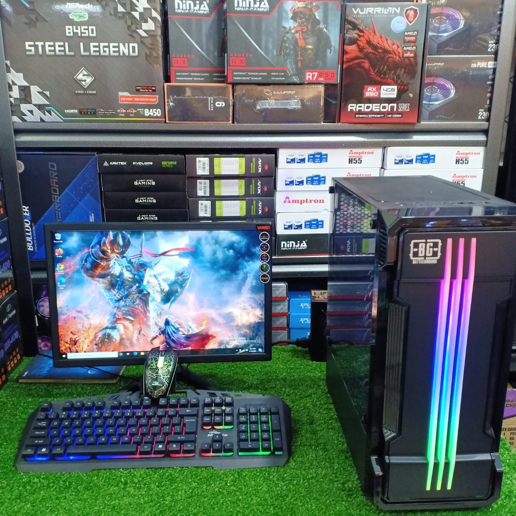 Pc Gaming Editing Core i5 - Memory 16 Gb - Hdd 500 Gb - Vga  2 Gb - Ssd 128 Gb Monitor Fullset