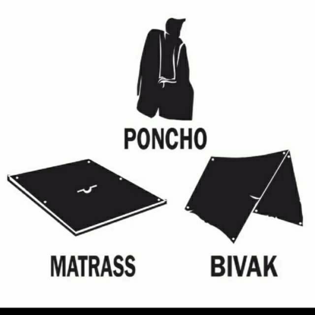 Ponco 3 in 1 DS ADVENTURE model kelawar kalong bivak alas tenda flysheet / mantel hujan ponco / jas hujan ponco / jas hujan ponco jumbo / jas ujan ponco / jas hujan kelelawar dewasa