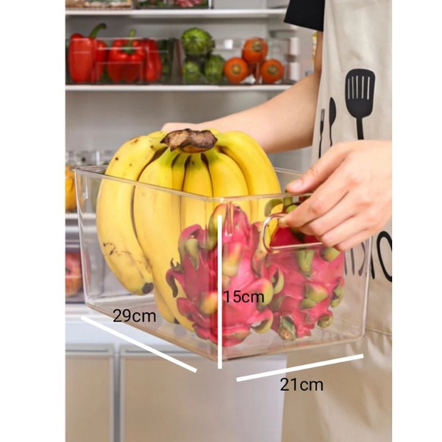 storage box kulkas/kotak plastik transparan/storage box food/storagebox serbaguna/kode4003