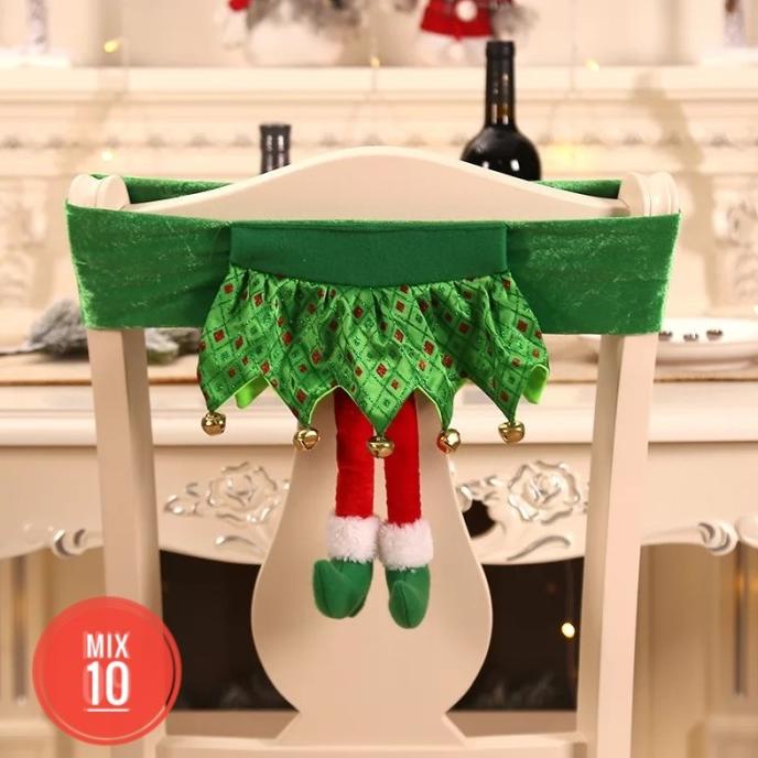 

Decorasi Natal Hias/ Hiasan Natal Kursi Mix 10 Santa/Green Hn67613
