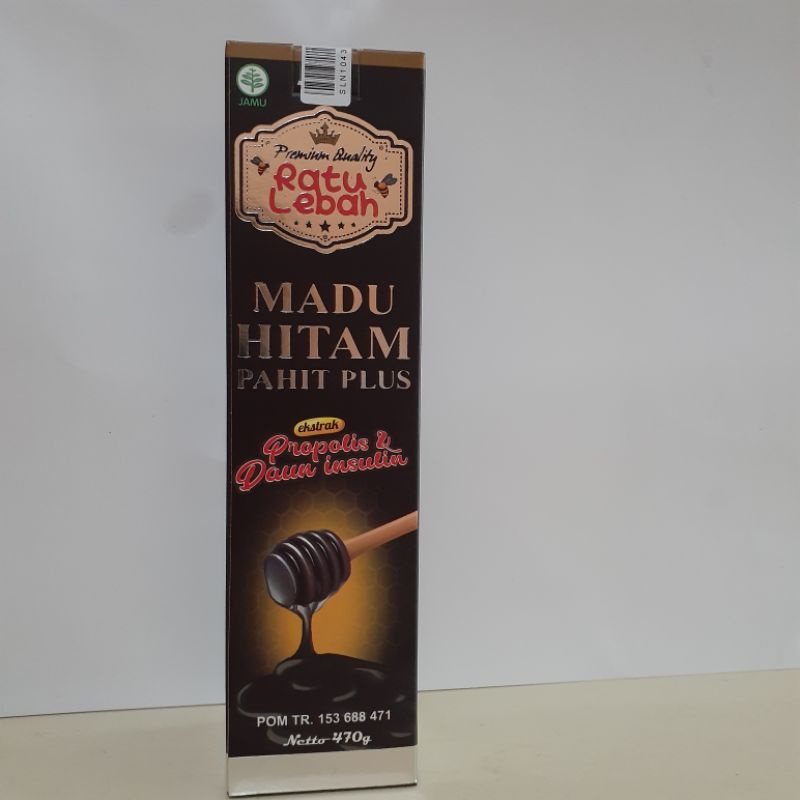 

Madu Hitam Pahit Plus Propolis dan Daun Insulin Ratu Lebah 470gram