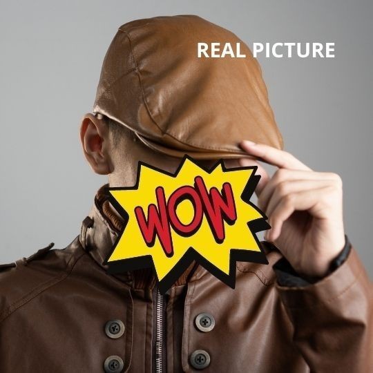 Topi Kulit Pria polosTOPI PET KULIT PRIA COKLAT