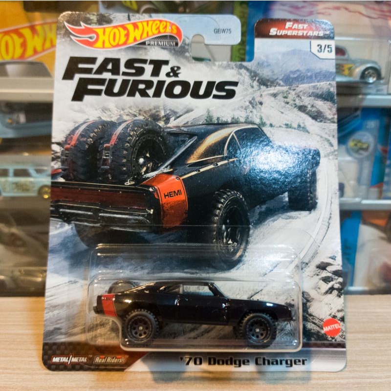 HOT WHEELS 70 DODGE CHARGER - FAST SUPERSTARS - PREMIUM