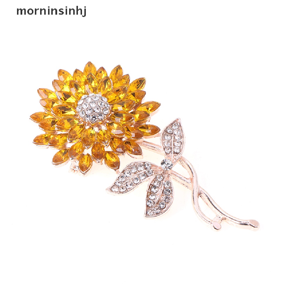 Mornin 1pc Bros Pin Bentuk Bunga Matahari Untuk Wanita