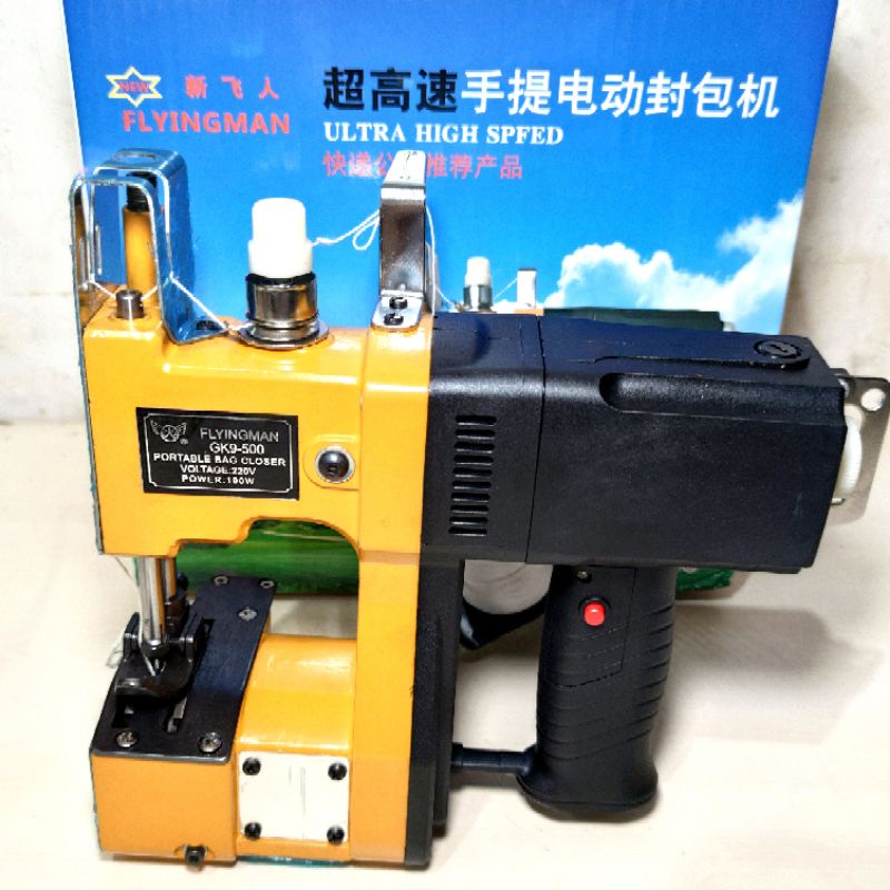 Portable Bag Close FLYINGMAN GK9 Mesin Jahit Karung Beras / Kantong Goni / Kantong Semen