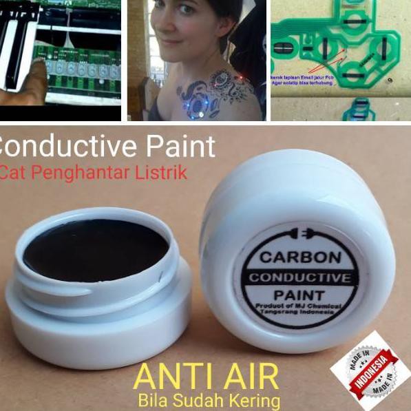 

HΔrga mumᗴr Carbon Conductive Glue lem penghantar listrik Conductive Paint |K|4W004 !!!!